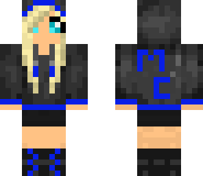 blue minecub girl