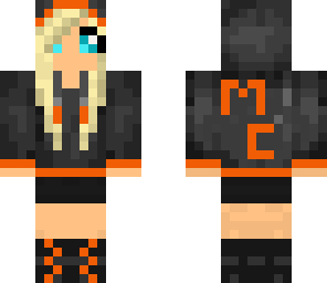 orange minecub girl