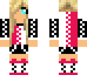 neon dj pink black white girl