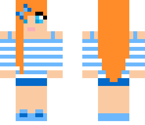 blue cute girl