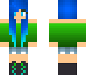 emerald blue girl