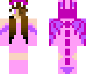 pink and purple dragon girl