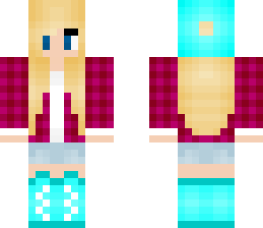 maroon plaid girl