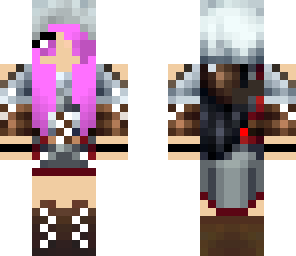 assassin girl with pink hair