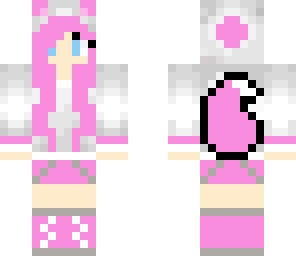 pink wolf girl