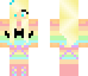 rainbow mustache girl