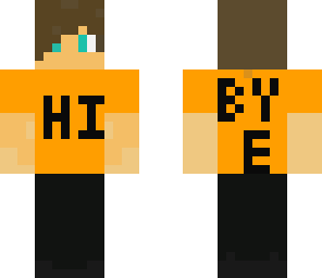 hi and bye boy orange