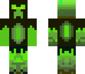 yellow to green