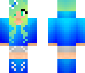 cute blue girl