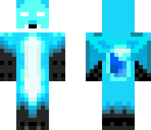 cyan herobrine fox