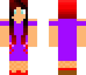 girl with a purple dress
