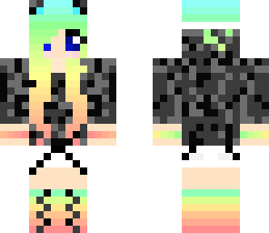 rainbow cute girl