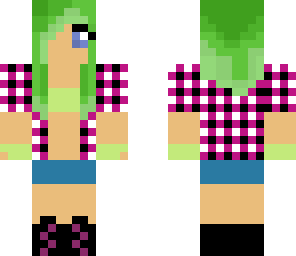 green hair girl