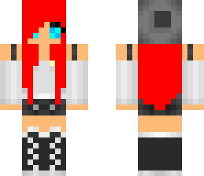 red hair with beanie
