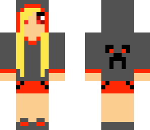 red hoodie girl