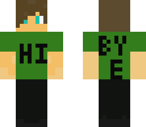hi and bye boy green