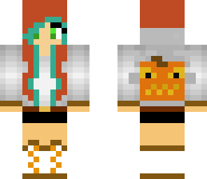 early halloween pumpkin jacket girl