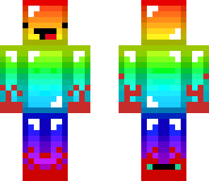 blazing rainbow skin