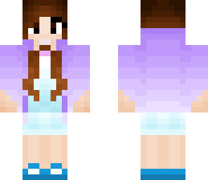purple cape girl
