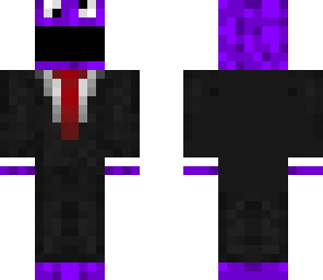 purple in a tux