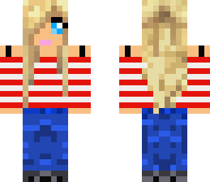 pretty blonde casuall girl