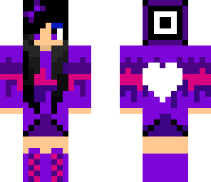 finished purple and black girl
