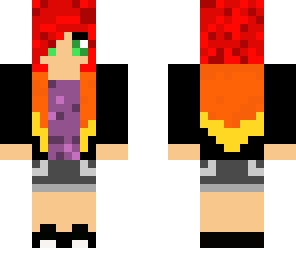 fire hair girl