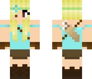 cute archergirl blue