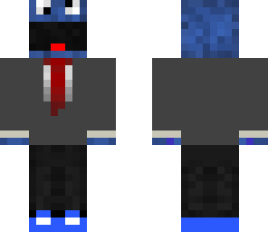 cookie monster in a suit