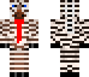 zebra wearing a tie
