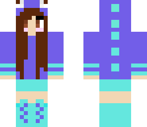 purple dino girl