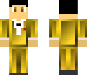 me in golden tuxedo