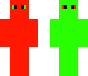 red and green