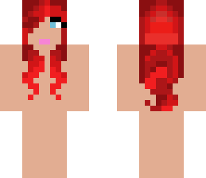 dark red haired girl template