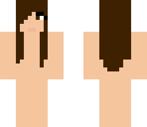 straight dark brown hair girl template