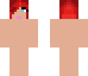 short dark red haired girl template