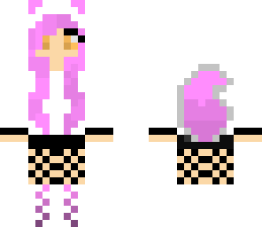 pink wolf cotten candy girl