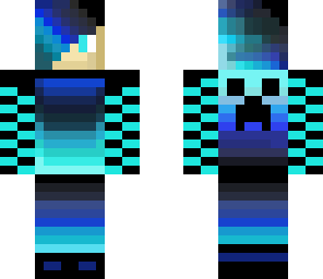 blue black teal emo