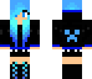 blue girl creeper