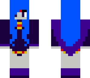 blue haired raven