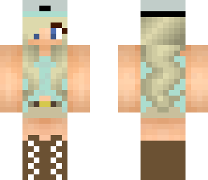 teal snapback girl