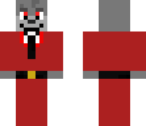 wolf in red suit