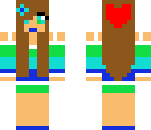 girl gangster with flower heart and headphones