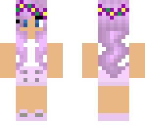 purple flower crown