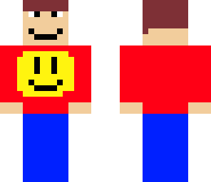 guy with smily face shirt