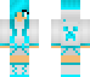 cyan creeper girl