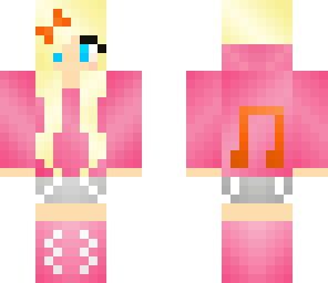 cute pink and orange girl
