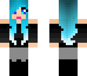 blue hair girl