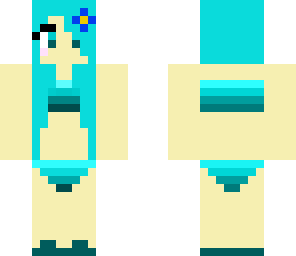 blue beach girl