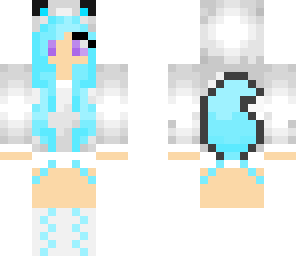 blue cotton candy wolf